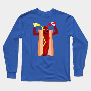 A Hotdog in Paradise Long Sleeve T-Shirt